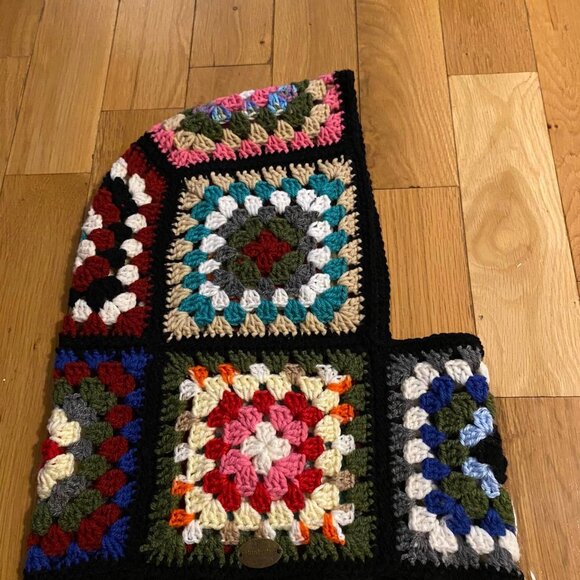 CROCHET GRANNY SQUARE BALACLAVA HAT NWT! - Picture 1 of 4